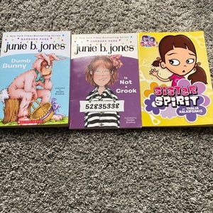 2 JUNIE B. JONES books and a sister spirit book
